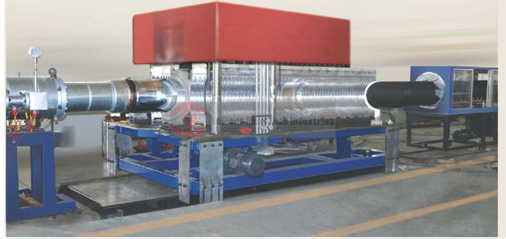 Manufacturers of 500mm Id Double Wall Plastic Corrugator Pipe Plant (DWC Pipe Plant)